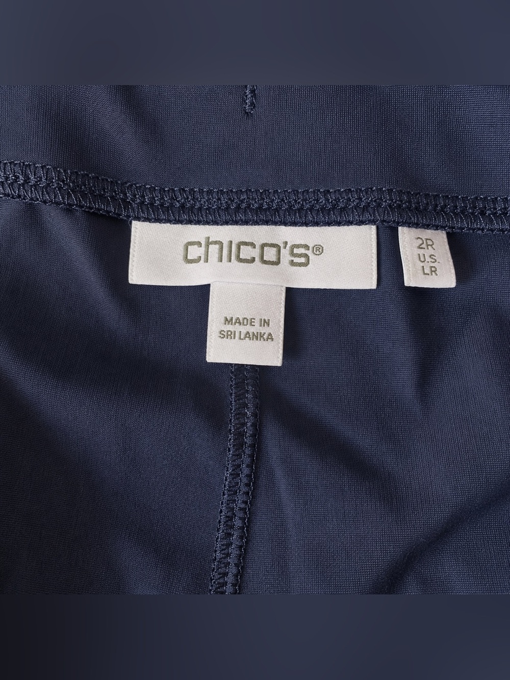 Chico's Deep Navy V-Neck Tee and Jogger Pants Set L - Picture 8 of 10